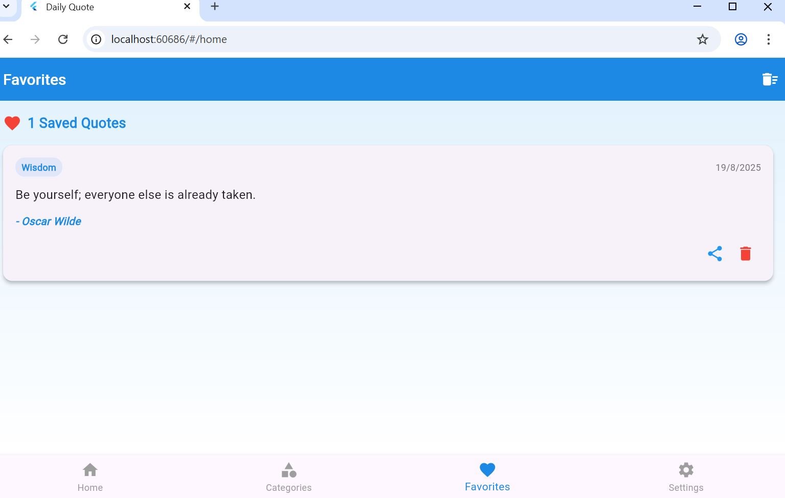 Daily Quote Screen 3