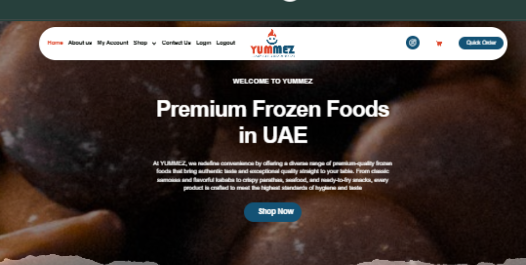 YUMMEZ Store website homepage